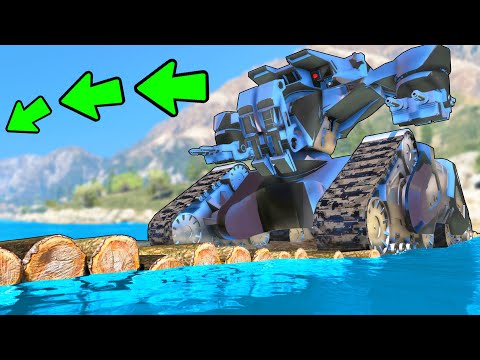 Видео: КАК ДАЛЕКО СМОЖЕТ ЧИТ РОБОТ ПРОЕХАТЬ МОСТ ИЗ БРЁВЕН В GTA 5 ONLINE? ЭКСПЕРИМЕНТЫ ГТА 5 ОНЛАЙН