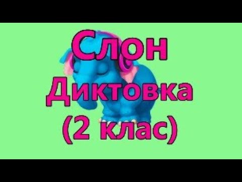 Видео: Слон - Диктовка (2 клас)