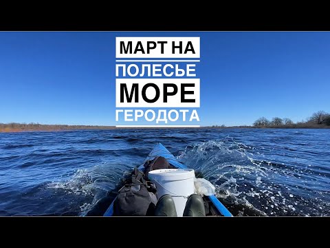 Видео: Март на Полесье. Беларусь. Сплавы по разливам Припяти. Vlog 10.