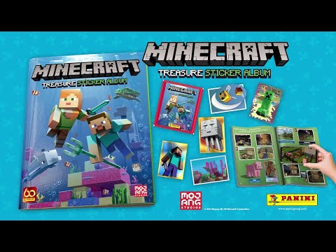 Видео: Minecraft СТИКЕРЫ/Клеим наклейки Панини в альбом Майнкрафт/Вся коллекция Treasure Sticker Album