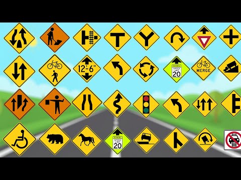 Видео: 40 дорожных знаков, которые вам НУЖНО знать перед экзаменом по вождению | Викторина по дорожным з...