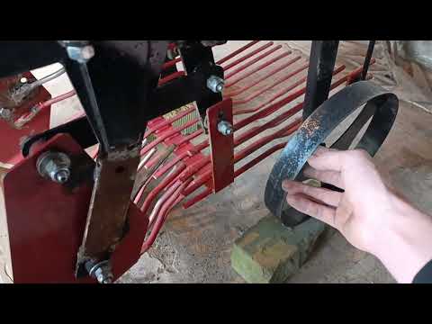 Видео: Обзор доработанной картофелекопалки "ККМ-1", для мотоблока "Ока". Что я в ней переделал