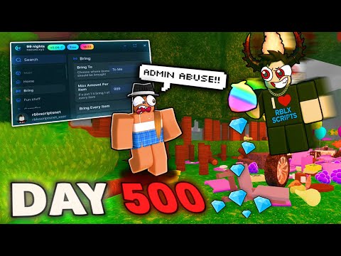 Видео: Использование ХАКОВ во время АДМИНИСТРАТИВНОГО НАРУШЕНИЯ в сценарии 99 Nights in the Forest!