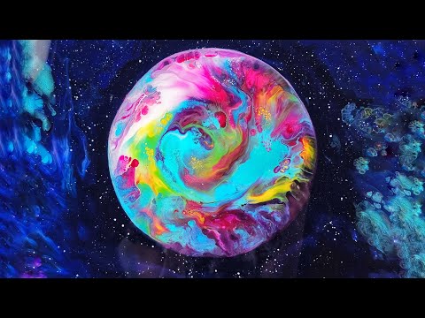 Видео: Эпическая космическая подборка🌌🚀8 лучших идей заливки галактик ~ Акриловая заливка ~Жидкое искусство