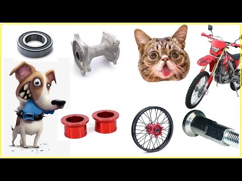 Видео: Сравнение заднего колеса, ступиц Racer 250XZR и Forsage 450, Stels 450, Honda CRF450X