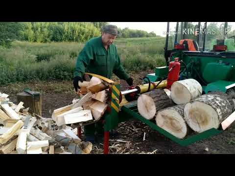 Видео: Дровокол гидравлический самодельный.
