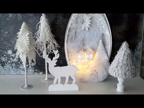 Видео: DIY КОМПОЗИЦИЯ - ЗИМНИЙ ЛЕС🦌.🌲..DIY  Winter forest!