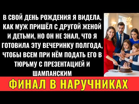 Видео: На Моём Дне Рождения Муж Явился С Второй Женой И Детьми — Я Схватила Нож Для Торта И...