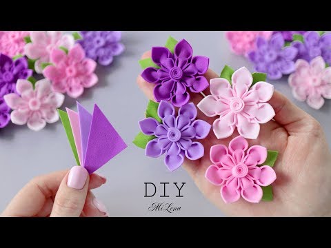 Видео: 🌸 ЦВЕТЫ ИЗ ФОАМИРАНА 🌸 EVA Foam Paper Flowers 🌸