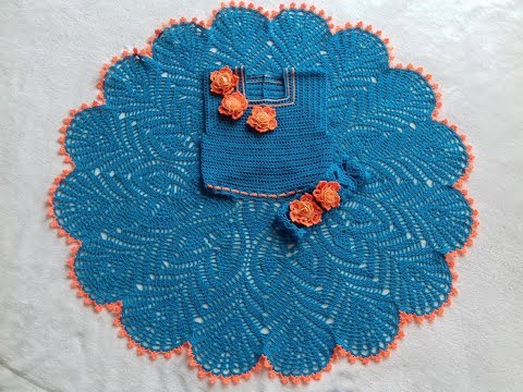 Видео: Вяжем крючком платье на девочку 6-7 лет//часть 1.кокетка//knit dress for girl