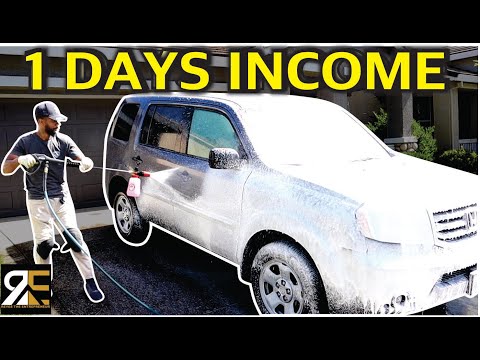 Видео: Сколько зарабатывает мобильный автодетейлер за один день?