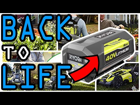 Видео: САМОЕ ПОЛНОЕ РУКОВОДСТВО! Восстановление аккумулятора Ryobi 40 В ~ Простой и сложный путь! | Gear...