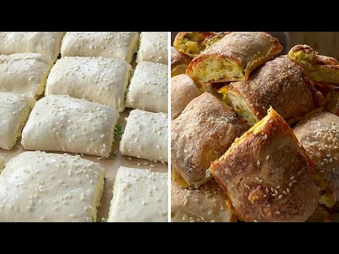 Видео: Эти восхитительные пироги/ плацынты на закваске можно приготовить даже из остатков закваски! 🥖