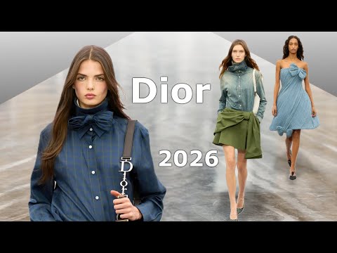 Видео: Dior мода весна-лето 2026 в Париже | Стильная одежда и аксессуары