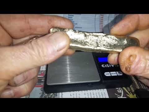 Видео: Слиток золота с ебей 235г., проверка.Часть1.