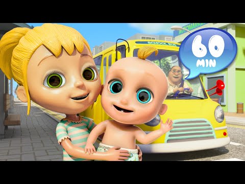 Видео: Песенки для детей 🚍Автобус 🚍Wheels on the Bus 🎵Джони и Друзья