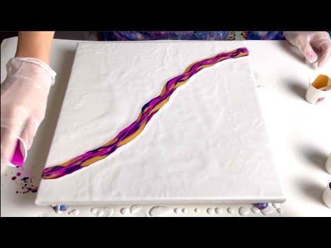 Видео: Simple Elegent Dutch Pour, акриловая заливка, абстрактное жидкое искусство