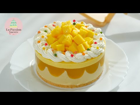 Видео: 🥭🥥 Блаженство без усилий: 【Без выпечки】 Манго-кокосовый муссовый торт, тропическая сенсация！