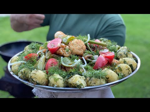 Видео: М'ясо з овочами на вогнищi у Казані