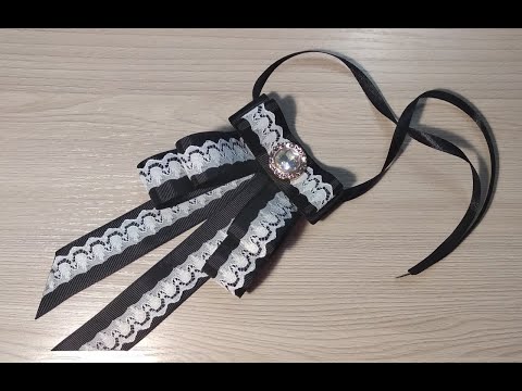 Видео: Брошь ручной работы/ школьная брошь. Мк Натальи Бойко