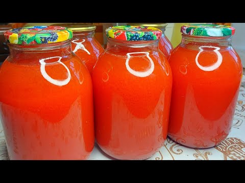 Видео: Вкуснейший Домашний Томатный сок, самый простой способ!!!