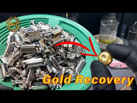 Видео: Скрытое золото в старых соединителях | Шокирующее количество золота извлечено из портов D-Sub |