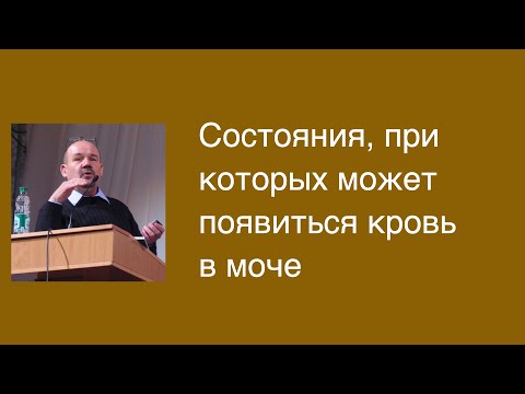 Видео: Состояния, при которых может появиться кровь в моче