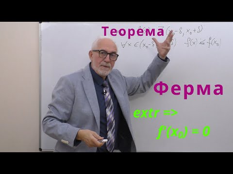 Видео: ДЧ12. Теорема Ферма про локальний екстремум.