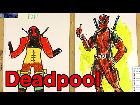 Видео: DEADPOOL рисуем супер героя с Ваней Дедпул) на РыбаКит