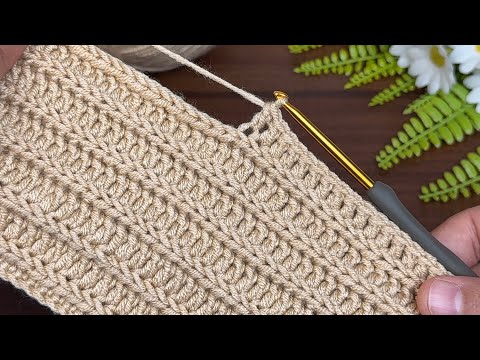Видео: интересная техника **!! вязание крючком пошагово. Подробное описание узора #вязаниекрючком