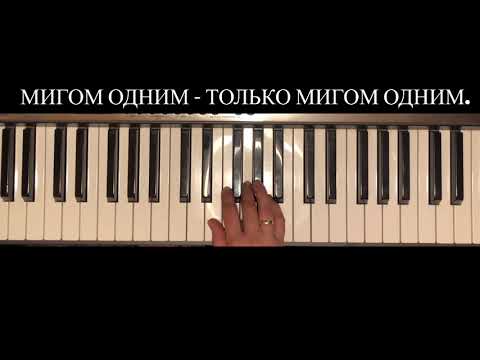 Видео: ЕСТЬ ТОЛЬКО МИГ «караоке пародия» с мелодией на клавишах