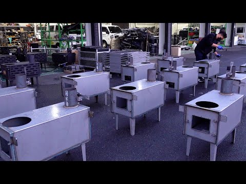 Видео: Процесс изготовления перевернутой пеллетной печи. Корейский завод по обработке железных пластин
