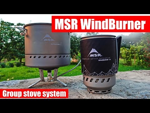 Видео: Обзор и тест горелки MSR Windburner Group Stove System