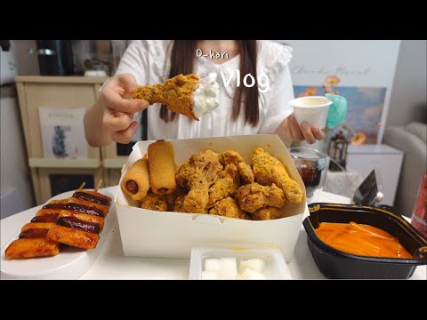 Видео: Корейская жареная курица Ббуринкл, приготовление домашних бубликов после работы