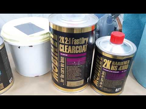 Видео: Покраска с переходом. Супер современный лак с быстрой сушкой Mobihel 2K HS 2:1 FastDry.