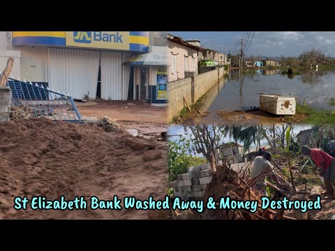 Видео: Ураган Мелисса уничтожил банк и общину маронов в Сент-Элизабет