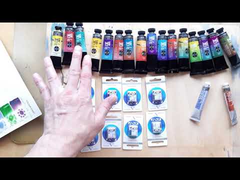 Видео: SuperVision watercolor. Тестирование акварельных красок