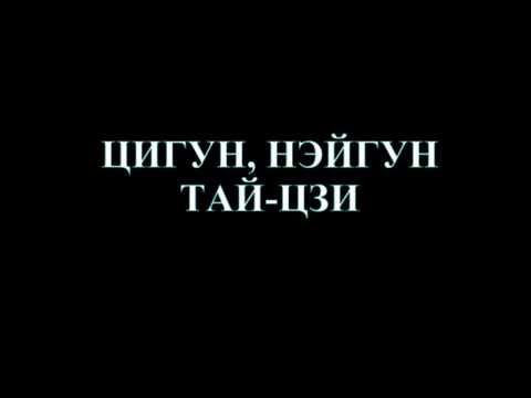 Видео: Лекция 4: "ЦИГУН, НЭЙГУН, ТАЙ-ЦЗИ"