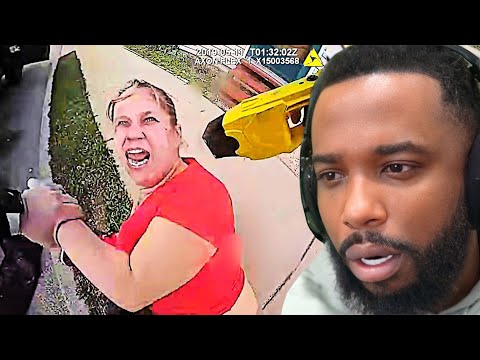 Видео: CashNasty реагирует на то, как тупые Карен пытаются драться с полицейскими!