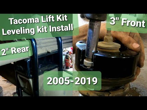 Видео: Комплект для выравнивания подвески Toyota Tacoma 2005-2019, установка переднего и заднего лифт-ко...