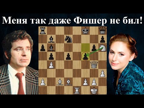 Видео: Юдит Полгар побеждает Бориса Спасского! Хогевен 1998. Шахматы