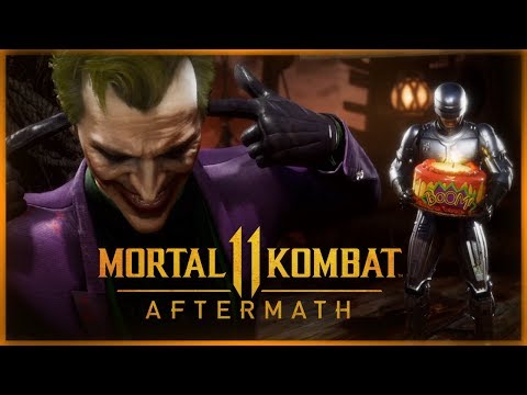Видео: ДЖОКЕР ПРОТИВ РОБОКОПА ● Mortal Kombat 11: Aftermath