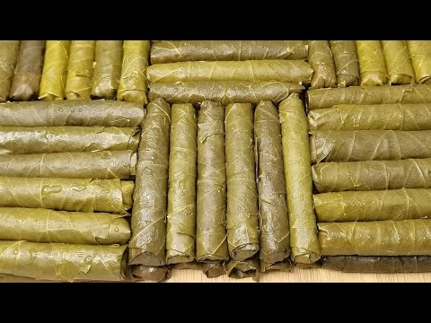 Видео: Долма без мяса из виноградных листьев с рисом и овощами | Вегетарианская долма Яланджи