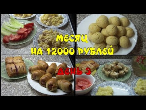 Видео: ПИТАЕМСЯ МЕСЯЦ НА 12 000 рублей семьёй из 4-х человек. 3 ДЕНЬ/СОСИСКИ В ТЕСТЕ/ПЕЧЕНЬЕ/МИНТАЙ НА УЖИН