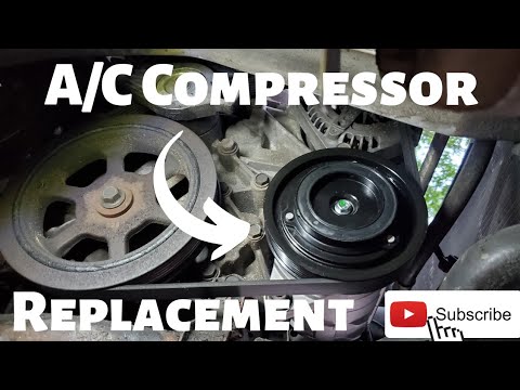 Видео: Замена компрессора кондиционера Chrysler Town and Country 2006 года!