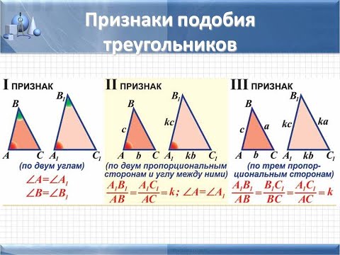 Видео: Признаки подобия треугольников