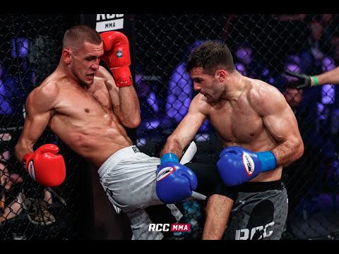 Видео: Два нокдауна в экстра-раунде | Жора Акопян vs Василий Семенов | RCC 15
