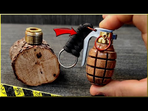 Видео: Сделать кулон брелок в форме ручная граната