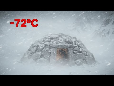 Видео: Я пережил метель при температуре -72°C в каменной палатке | Экстремальная зимняя жизнь вдали от ц...