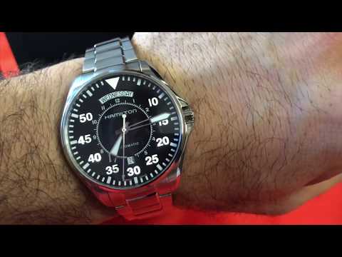 Видео: Обзор часов Hamilton Pilot Day Date Black dial